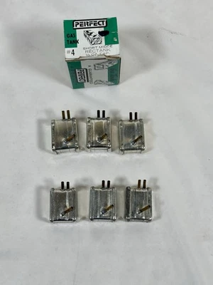 Lot Of (6) 1/2-ounce fuel tanks Rectangle model airplane engines metal Cox Fox - Image 1 of 4
