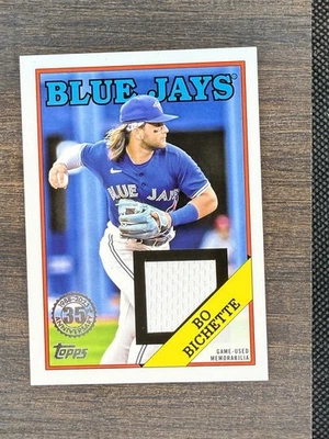 2023 Topps Bo Bichette 1988 35th Anniversary Relics Series One Jersey #88R-BBI - Image 1 of 2