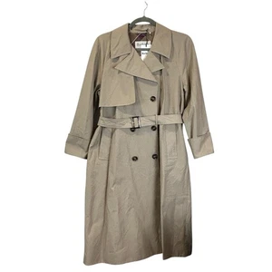 Barbour Greta Showerproof Trench Coat Honey Women 14 NWT Classic Timeless - Picture 1 of 11