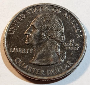 2003 P Washington Quarter Toned impropriamente temprato Black Beauty - Foto 1 di 2