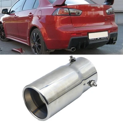 For Mitsubishi Cordia 1.5" to 2.7" Exhaust Pipe Tip Rear Tail Throat Muffler - Imagem 1 de 4