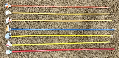 Bastón de madera antiguo de carnaval circo para caminar porcelana Foto 1 de 4