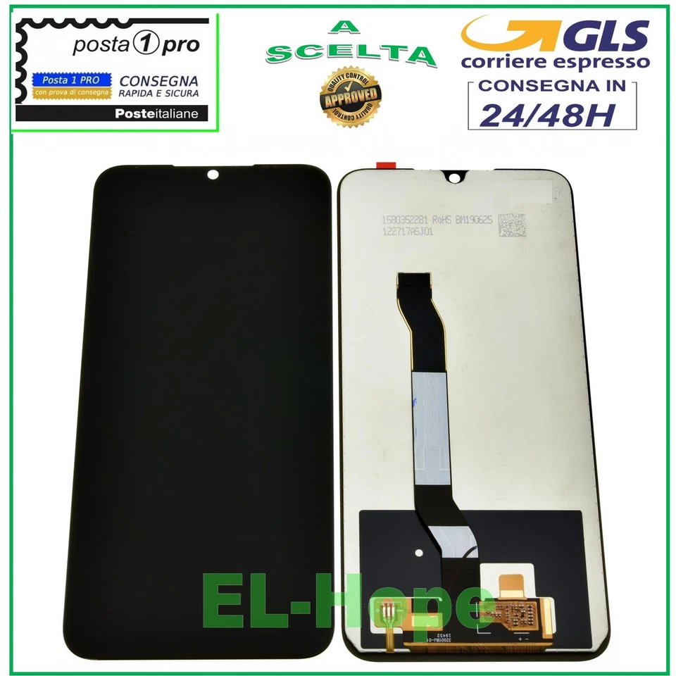 DISPLAY LCD PER XIAOMI REDMI NOTE 8 2021 M1908C3JGG TOUCH SCREEN VETRO NERO - Immagine 1 di 1