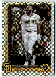 2025 Topps Chrome MLB No. 159 Fernando Tatis Jr. Checkerboard Refractor - Bild 1 von 2
