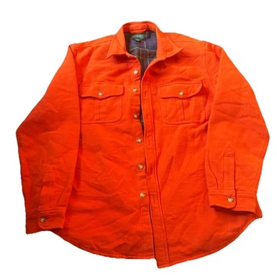 Chaqueta De Colección J Crew Remero Hombres Grande Franela Forrada Algodón Tareas Granero Caza Foto 1 de 4