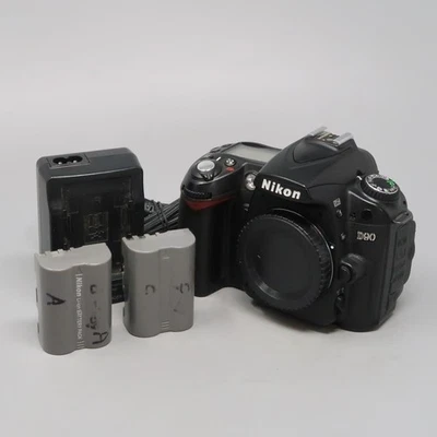 Nikon D D90 12.3MP DSLR Camera - Black (Body Only) - 14K Clicks! - Image 1 of 4