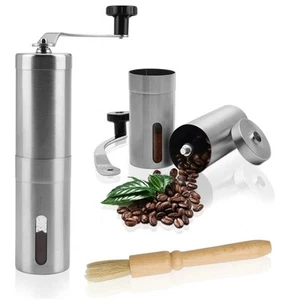Manual Coffee Grinder, Portable Stainless Steel Hand Crank Burr Grinder - Picture 1 of 5