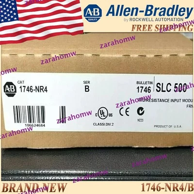 1746-NR4 New AB 1746-NR4/B SLC 500 RTD Resistance PLC Module 1746 NR4 - Image 1 of 4