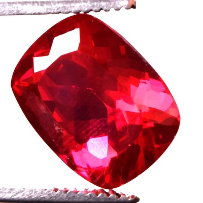19.05 Cts. Natural Mozambique Red Ruby Cushion Shape Certified Gemstone - Image 1 of 4