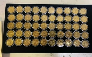 1999-2008 (50) State Quarters Complete Set Gold Plated In Capsules (No Box) - Picture 1 of 18