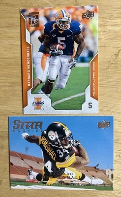 Rashard Mendenhall (2) RC Lot 2008 Upper Deck Star Rookie #282/Draft Edition #84 - Image 1 of 2