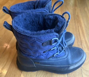 Stivali da neve Ugg impermeabili foderati in pelle di pecora donna blu taglia 7 - Foto 1 di 5