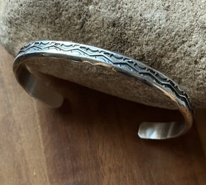 Brazalete Apilador Sunshine Reeves Plata Esterlina Navajo Nativo Regalo - Imagen 1 de 12