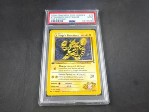 2000 POKEMON GYM HEROES LT. SURGE'S ELECTABUZZ 27/132 1ST EDITION PSA 9 - Picture 1 of 2