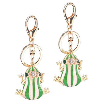  2 PCS Porte Cle Mignon Clé Clés De Caricature Pendentif Sac Porte-clés - Photo 1/4