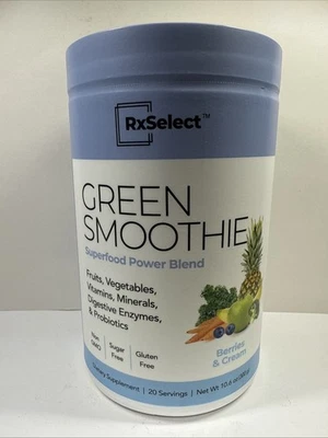 Mezcla de superalimento en polvo RxSelect GREEN SMOOTHIE - Bayas y crema Exp. 27/02 Nuevo. Foto 1 de 4