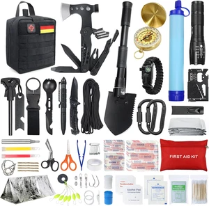 Wayintop 180PCS Survival Kit - Kit di Pronto Soccorso di Emergenza per Campeggio ed Escursionismo - Foto 1 di 16