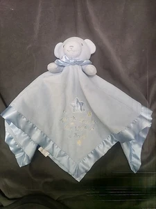 Bright Future Blue Thank Heaven Little Boys Bear Lovey Sicherheitsdecke 18x19  - Bild 1 von 3