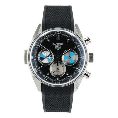 Reloj automático para hombre Tag Heuer Carrera acero inoxidable esfera negra 42 mm CBS2014 Foto 1 de 4