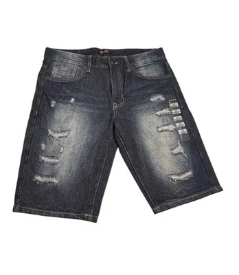 Southpole Denim Shorts Jorts 32 Y2K  Hip Hop Baggy Grunge Skater Distressed New - Image 1 of 4