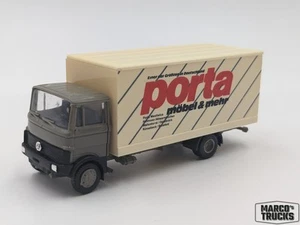 Praline MB Mercedes LP 809 Koffer „Porta Möbel Porta Westfalica“ 1:87 /PA167 - Foto 1 di 1