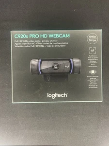 Logitech 1080p C920s Pro Webcam HD 1080p Video + Privacy Shutter - Afbeelding 1 van 1