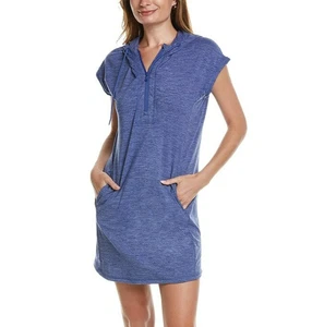 Tommy Bahama Ariana Island Zone Kleid Gr. Large blau Kapuze Taschen Beachy - Bild 1 von 9