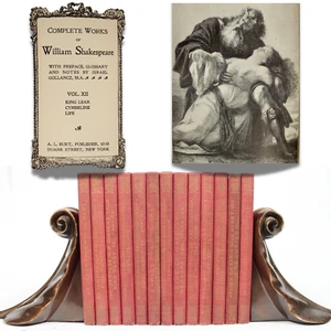 WILLIAM SHAKESPEARE Complete Works 1900 13 Vols Gollancz Illustrated Hardcover - Picture 1 of 8