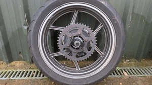 Kawasaki Z750S 2005 R-0008 J17M/CXMT5.50 Rear Wheel, Disc & Sprocket Carrier #OB - Picture 1 of 18