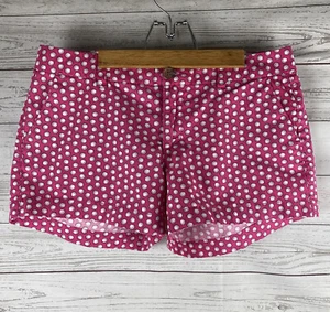 Old Navy Shorts Womens Size 4 Pink White Seashell Print 100% Cotton Summer Style - Picture 1 of 12