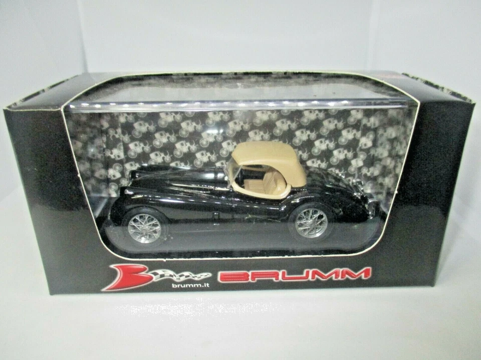 JAGUAR XK120 SPIDER 1948 NERO R102-02 BRUMM SCALA 1:43 - Immagine 1 di 1