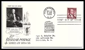 Washington DC John Jay Statesman Supreme Court FDC Envelope 1958 fdc40 - Picture 1 of 2