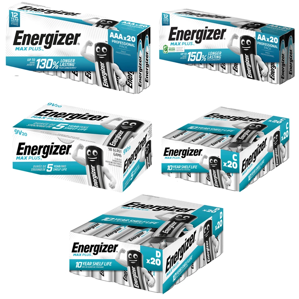 Energizer Maxplus Batterie - AA, AAA, 9V, C, D - Bild 1 von 1