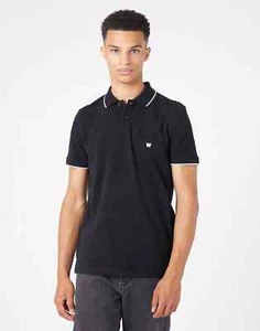 WRANGLER Polo Shirt in Black MAGLIA UOMO MANICA CORTA W7BHK4100 - Bild 1 von 4