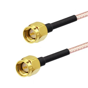 SMA Male to Male RG316 Pigtail Cable 15cm for RTL SDR Dongle USB Stick Receiver - Picture 1 of 3