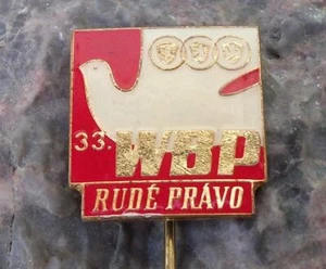 1980 WBP Czech Bicycle Peace Race Rude Pravo Communist Cycling Bike Pin Badge - Bild 1 von 4