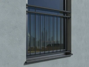 Französischer Balkon Fenstergitter Absturzsicherung Modell Lyon farbbeschichtet - Bild 1 von 6