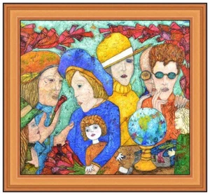 Duncan Regehr Original Oil Painting On Board Figurative Signed Framed Artwork - Picture 1 of 5