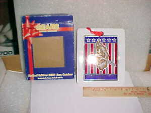 Sears 2001 Land of the Free Usa Patriotic Eagle Sun Catcher Limited Edition Mib.