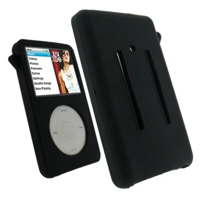 Funda protectora de silicona negra para Apple iPod Classic 80 GB 120 GB 160 GB A755 Foto 1 de 4