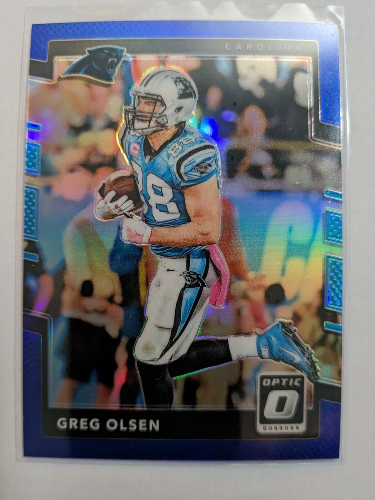2017 Donruss Optic Blue Prizm /149 GREG OLSEN #20 CAROLINA PANTHERS 🏈