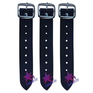 Echtleder Kilt Riemen Schnalle Zoll lang Verlängerung 1,25 breit schwarz Riemen Kilt - Bild 1 von 5