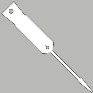 Disposable Plastic Key Tags x 1000 White Colour-FREE Felt Tip Marker - FREE POST - Picture 1 of 2