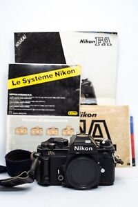 Reflex Argentique Expert NIKON FA 35mm Film SLR Camera + PILES/SANGLE/NOTICE