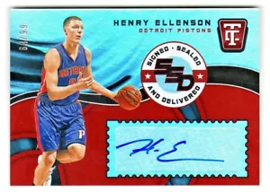 2017-18 totalmente certificado firmado sellado entregado automático Henry Ellenson 64/99 - Imagen 1 de 2