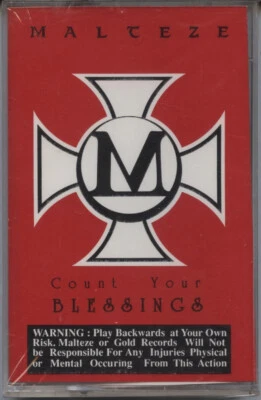 MALTEZE - Count Your Blessings 1990 Cassette Tape (Gold Records GR001MCA) NEW - Image 1 of 2