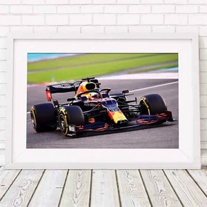 Póster de coche deportivo Red Bull - Verstappen Fórmula 1 estampado con imagen - tallas A5 a A0 - Imagen 1 de 14