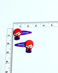 Handmade Hair Bows - Disney - Frozen - Hair Clips #2 Anna - Picture 1 of 1