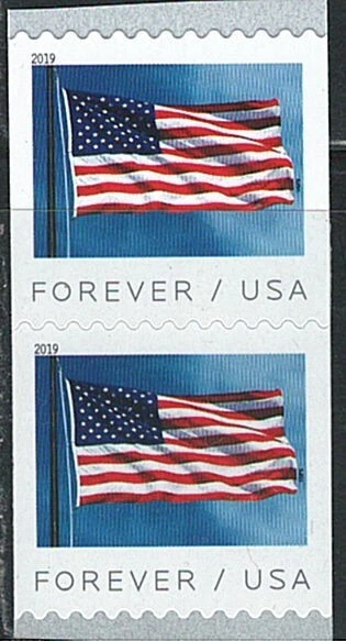 Mint US Pair of Flag Coil Stamp Scott# 5343 (MNH) - Image 1 of 1