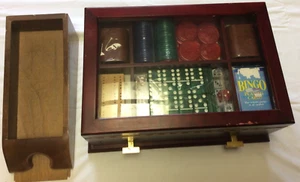 Sammler Casino Spiele mit Massivholzbox, New Old Stock, mehr siehe unten - Bild 1 von 9